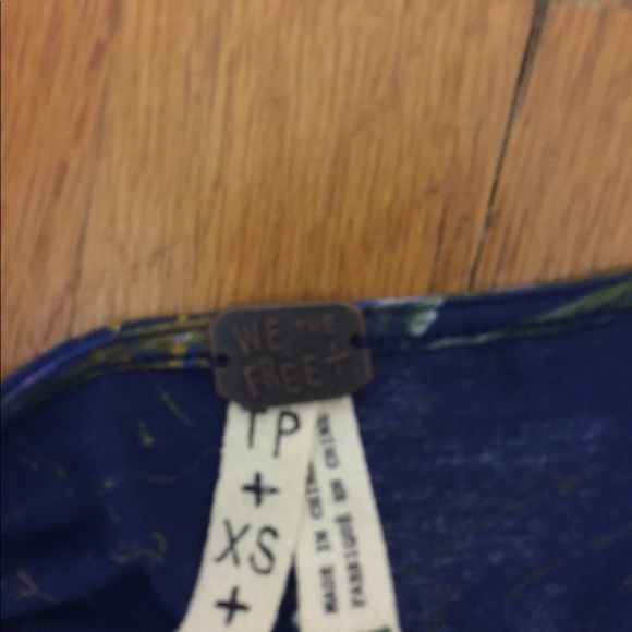 Blue Dressy Long Flowy Sleeve- Free People - Picture 3 of 3